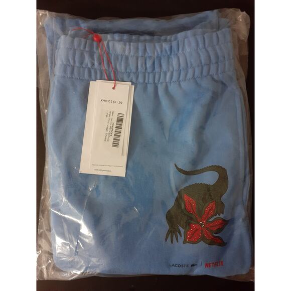 Lacoste Men's Netflix Stranger Things Jogger Sweatpants Etherea L - Picture 2 of 3